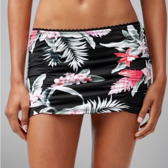 Tommy Bahama's "Ginger Flowers" Tankini, Rash Guard Top & skirt,(4pcs) size S/M - Picture 2 of 12